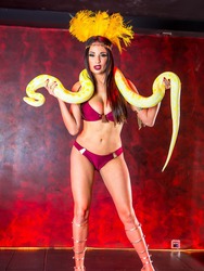 Sexy Stripper Anissa Kate Posing Bikini