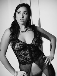 Karlee Grey Is Sultry In Black And White 01