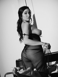 Karlee Grey Is Sultry In Black And White 12