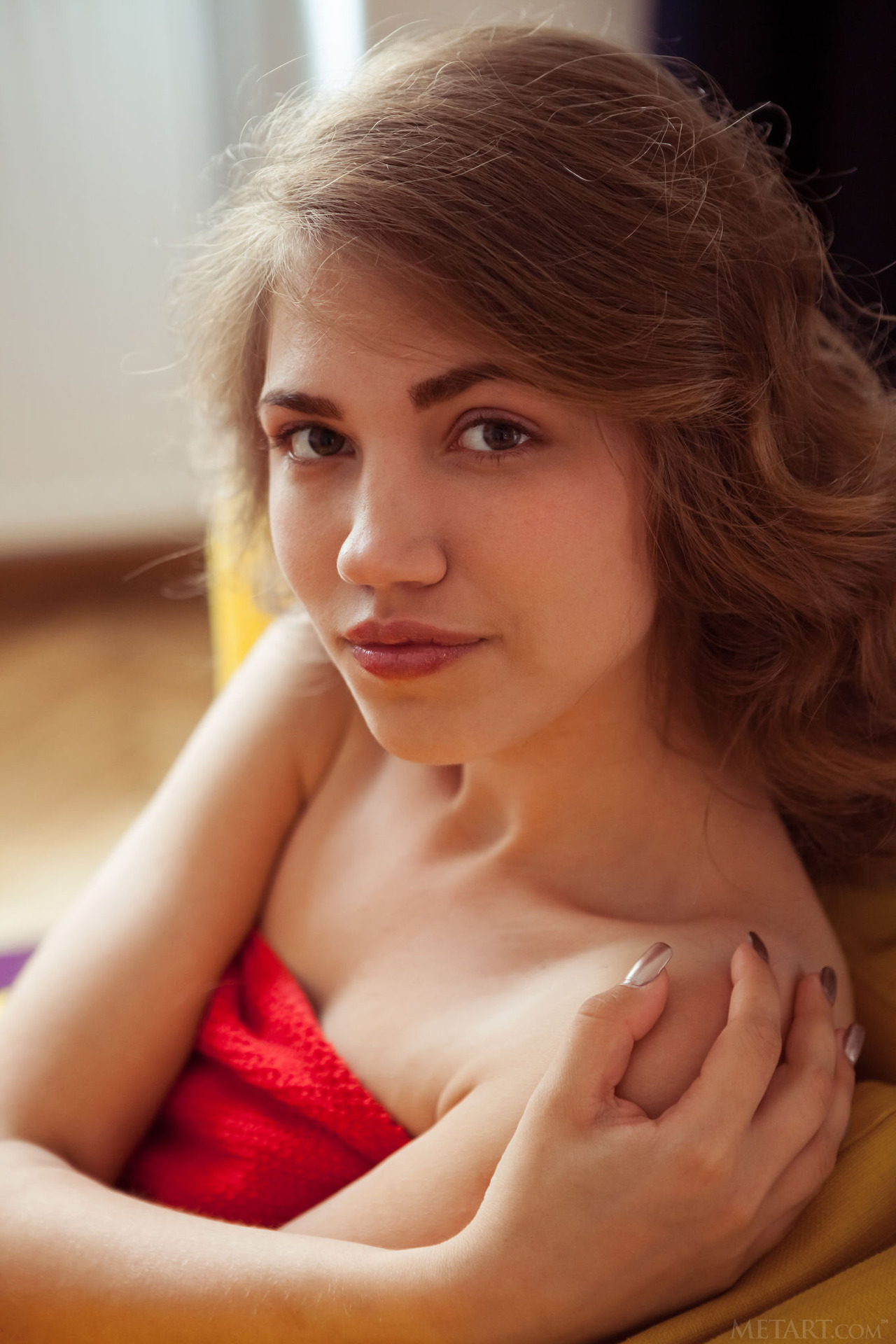 Cute brunette Jasmina enjoys her afternoon coffee and cake much more when she's naked 00