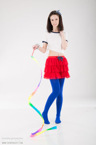 Sexy Skinny Chick Strips To Naked