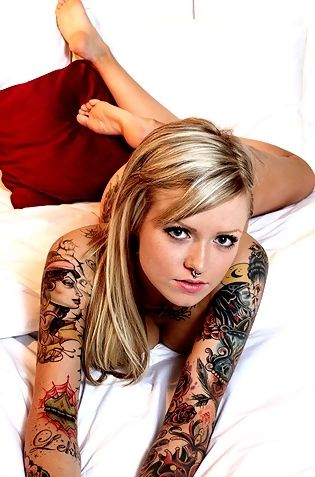Tattooed Girl With Big Boobs